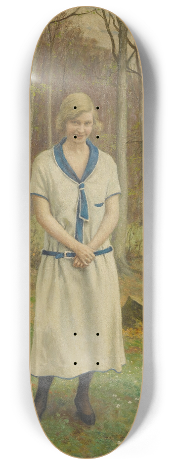 Paul Fischer - Gathering Daisies 8.25 inch art skate deck