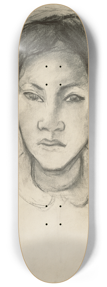 Paul Gauguin - Head of a Tahitian Woman 8.25 inch art skate deck