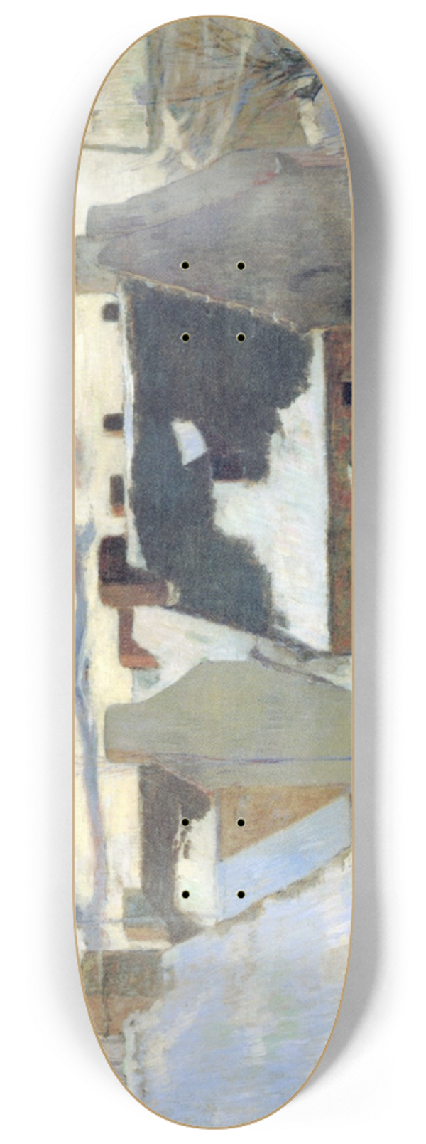 Paul Gauguin - Pont-Aven sous la neige, ou Effet de neige 8.25 inch art skate deck
