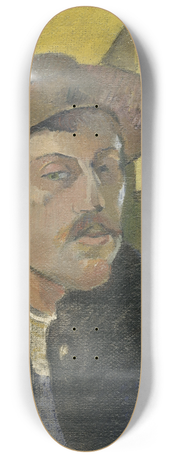 Paul Gauguin - Self-portrait with a hat 8.25 inch art skate deck