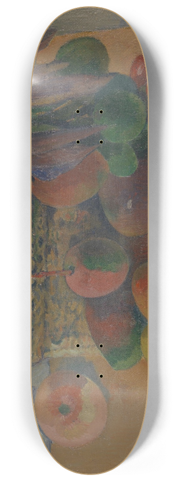 Paul Gauguin - Still life with basket and fruits 8.25 inch art skate deck