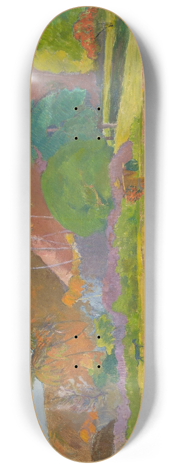 Paul Gauguin - Tahitian Landscape 8.25 inch art skate deck