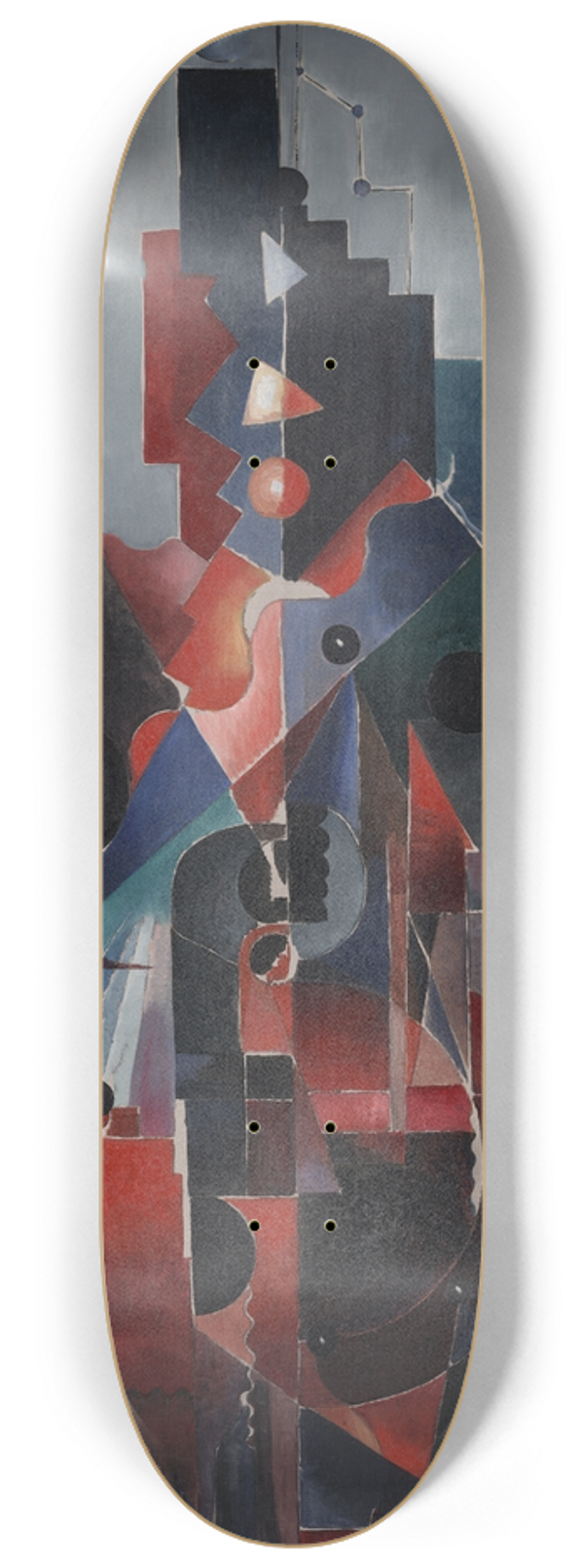 Paul Gaulois - Construction inBlue 8.25 inch art skate deck