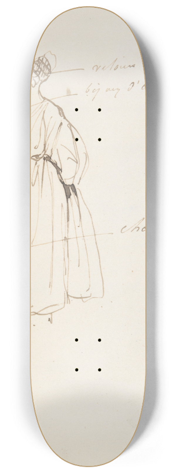 Paul Gavarni - Arlesienne 8.25 inch art skate deck