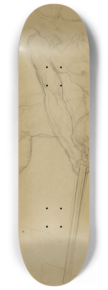 Paul-Jacques-Aim Baudry - Homme nu debout 8.25 inch art skate deck