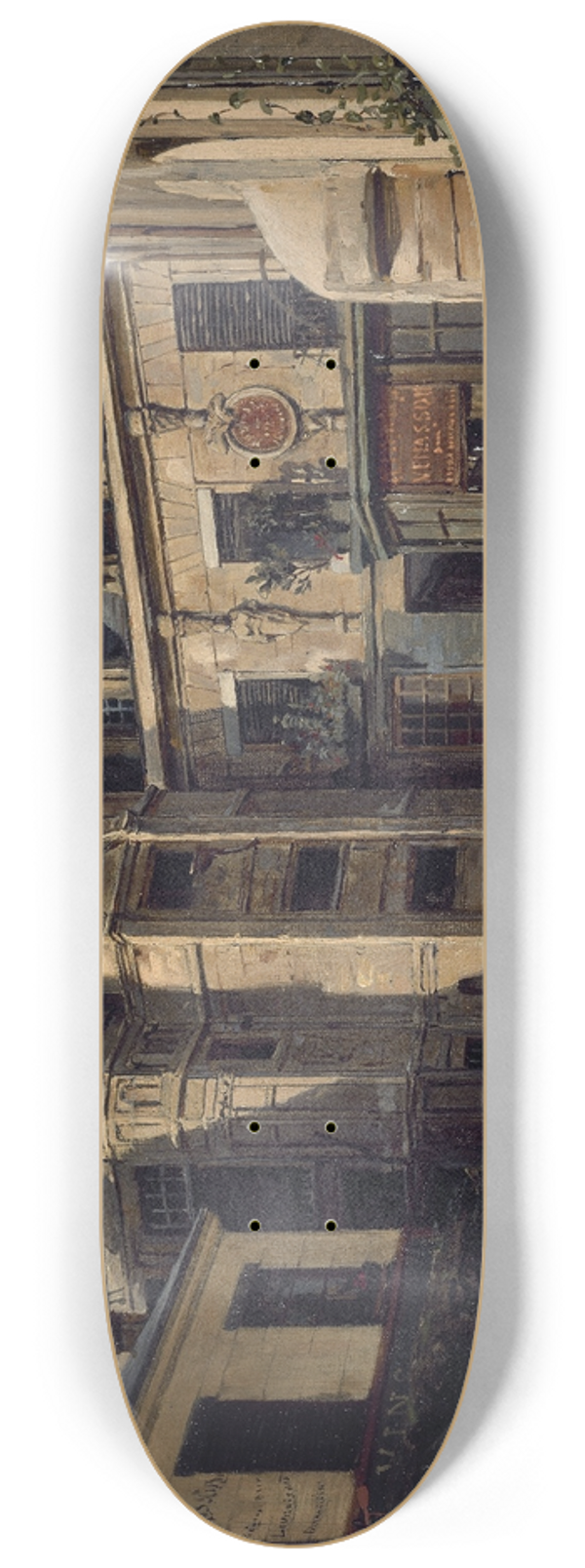 Paul-Joseph-Victor Dargaud - Lhtel du Prvt, Passage Charlemagne 8.25 inch art skate deck