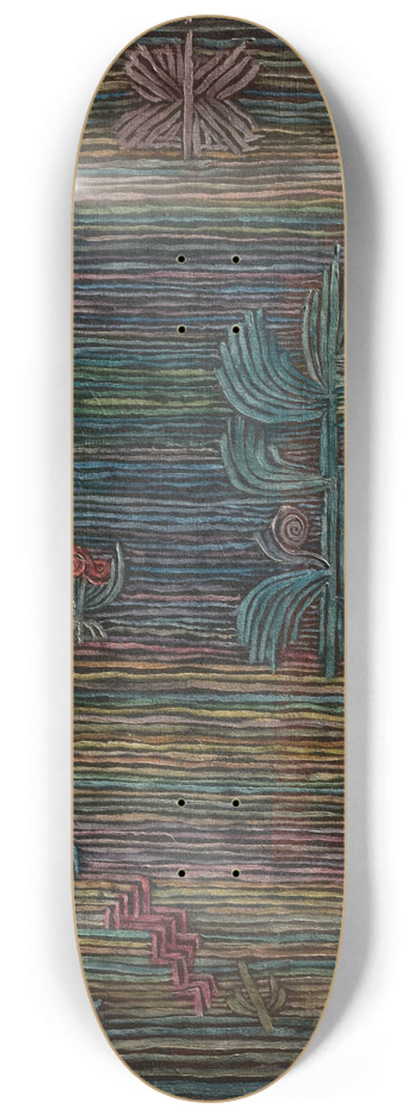 Paul Klee - Exotischer Garten 8.25 inch art skate deck