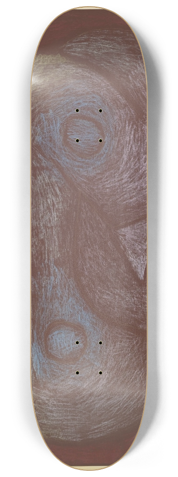 Paul Klee - Geschpf aus der Moor Gegend D (Creature of the Moorland D) 8.25 inch art skate deck