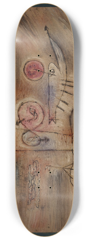Paul Klee - Guter Fischplatz 8.25 inch art skate deck