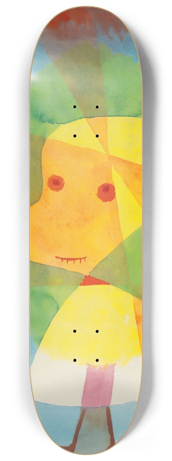 Paul Klee - Kleiner Gartengeist (Small Garden Ghost) 8.25 inch art skate deck