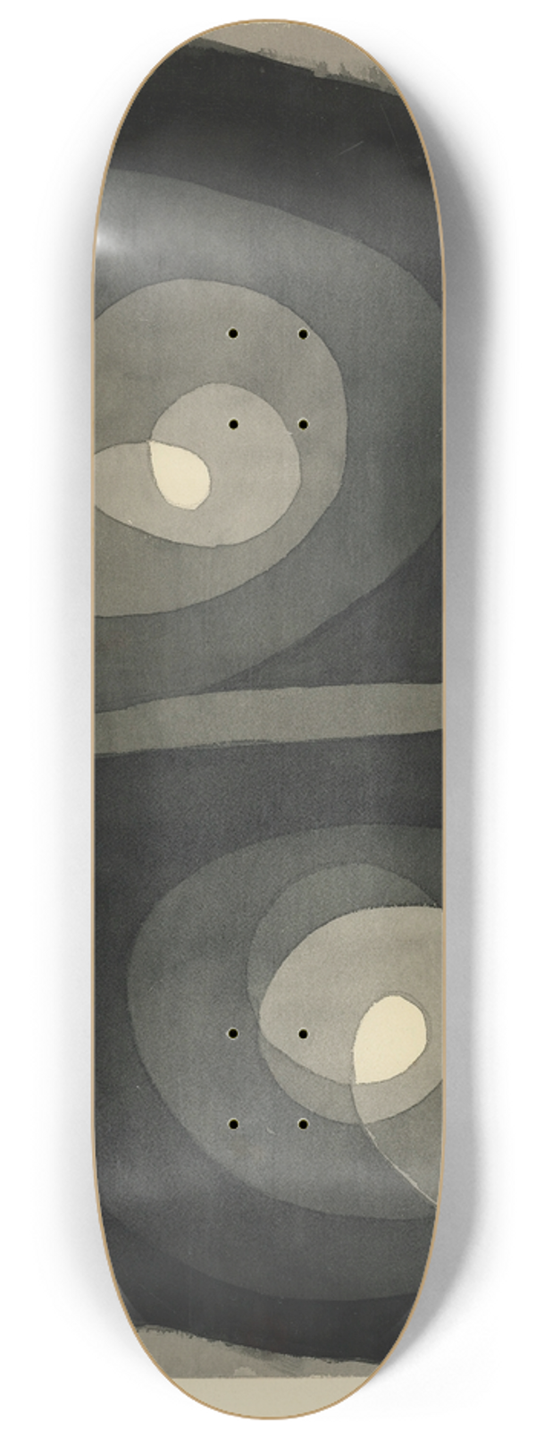 Paul Klee - Spiralschraubenblten I (Spiral Screw Flowers I) 8.25 inch art skate deck