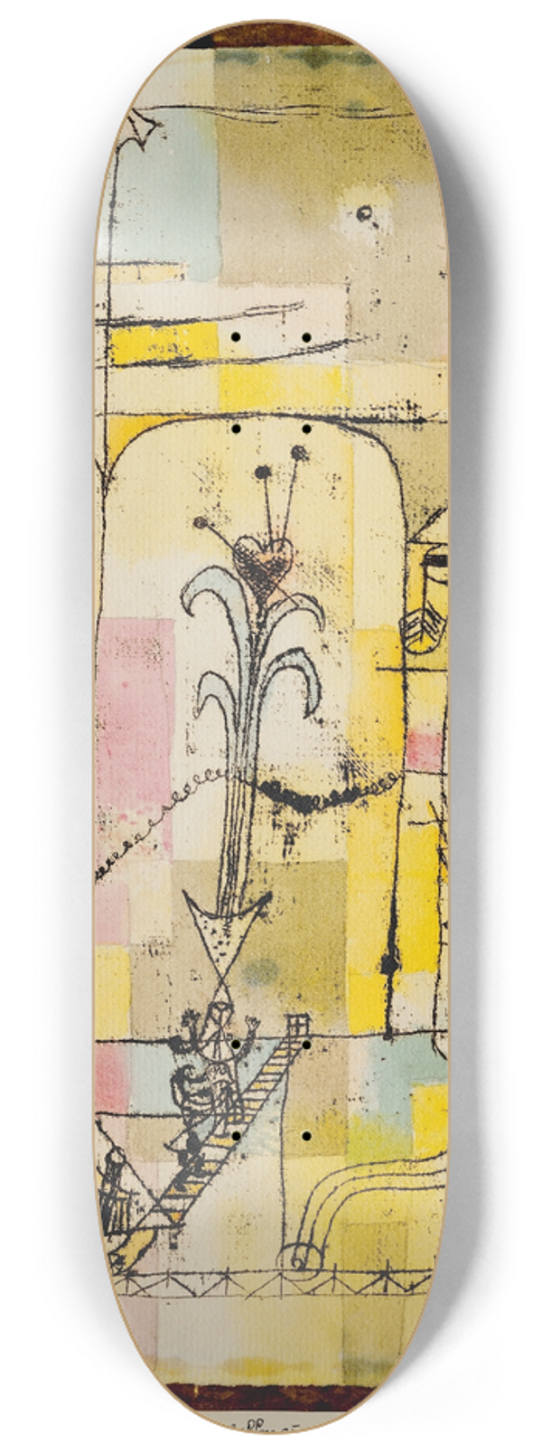 Paul Klee - Tale  la Hoffmann 8.25 inch art skate deck