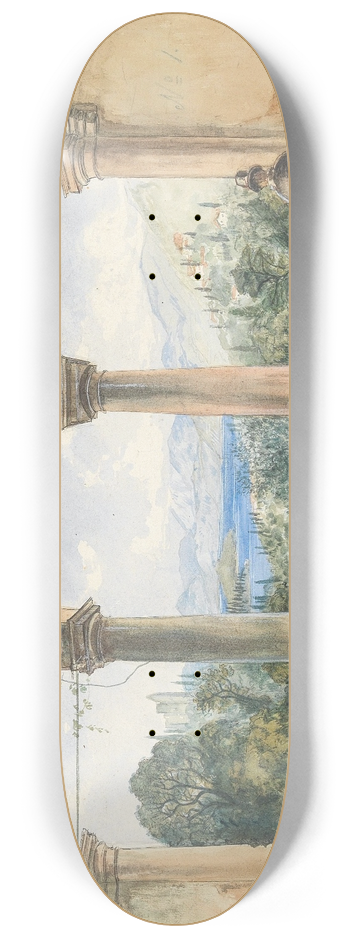 Anton Perko - A view from a loggia 8.25 inch art skate deck