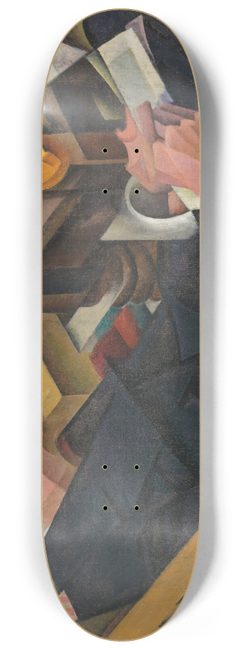 Paul Kotlarevsky - Portrait of a man reading 8.25 inch art skate deck
