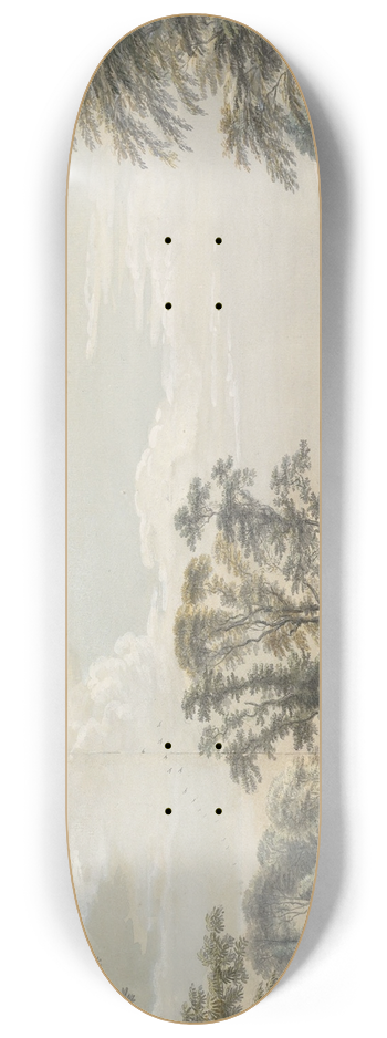 Paul Sandby - Dawn in Luton Park 8.25 inch art skate deck