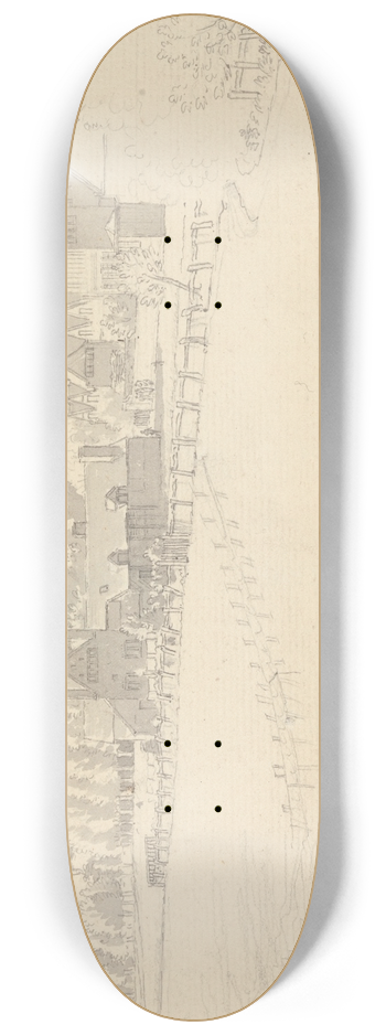 Paul Sandby - Nottingham Castle 8.25 inch art skate deck