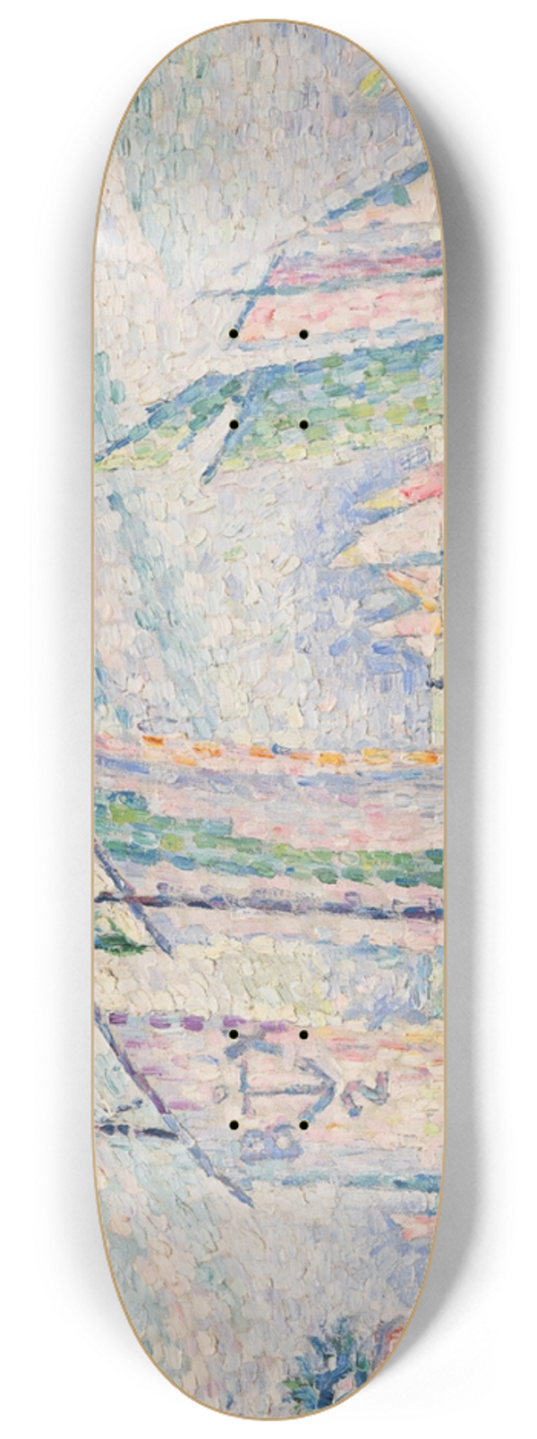 Paul Signac - Le Chenal de la Rochelle 8.25 inch art skate deck