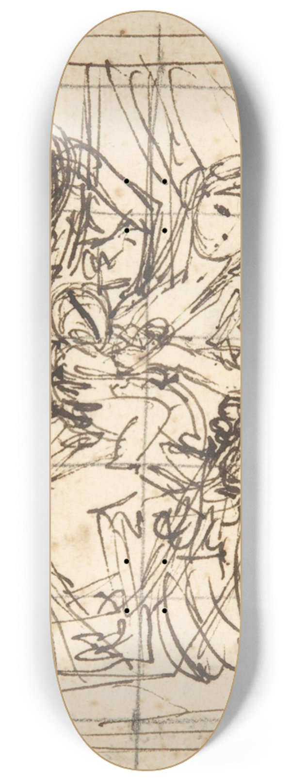 Anton Raphael Mengs - Holy Family with St. John the Baptist 8.25 inch art skate deck