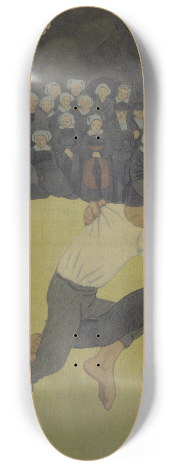 Paul Srusier - Breton Wrestling 8.25 inch art skate deck