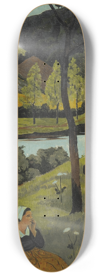 Paul Srusier - Deux bretonnes au bord de lAulne 8.25 inch art skate deck