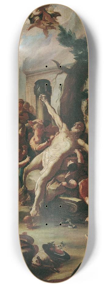 Paul Troger - Die Marter des heiligen Cassian 8.25 inch art skate deck