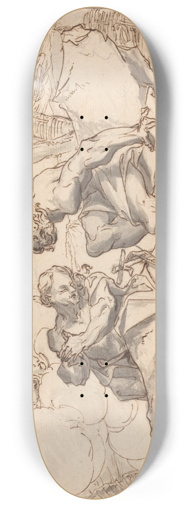 Paul Troger - The Baptism of Christ 8.25 inch art skate deck