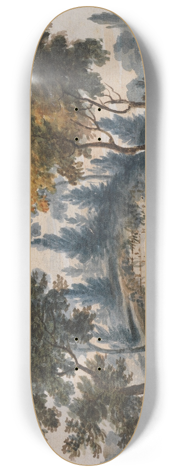 Pavel Petrovich Svinin - General Washingtons Tomb at Mount Vernon 8.25 inch art skate deck
