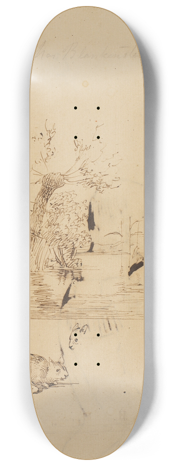 P. C. Skovgaard - Let karikerede studier af uniformerede personer, udfrt af PC Skovgaard 8.25 inch art skate deck