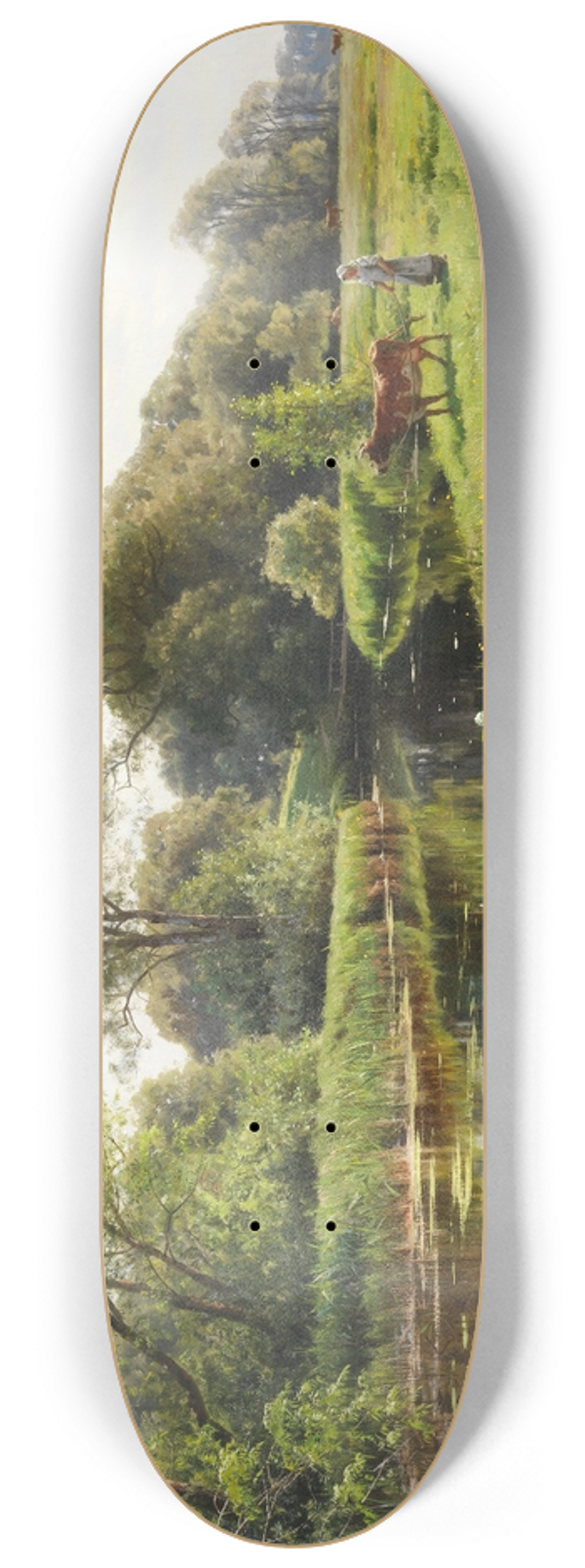 Peder Mrk Mnsted - By the river 8.25 inch art skate deck