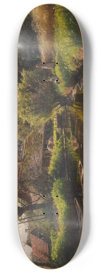 Peder Mrk Mnsted - Flusslandschaft im Spreewald 8.25 inch art skate deck