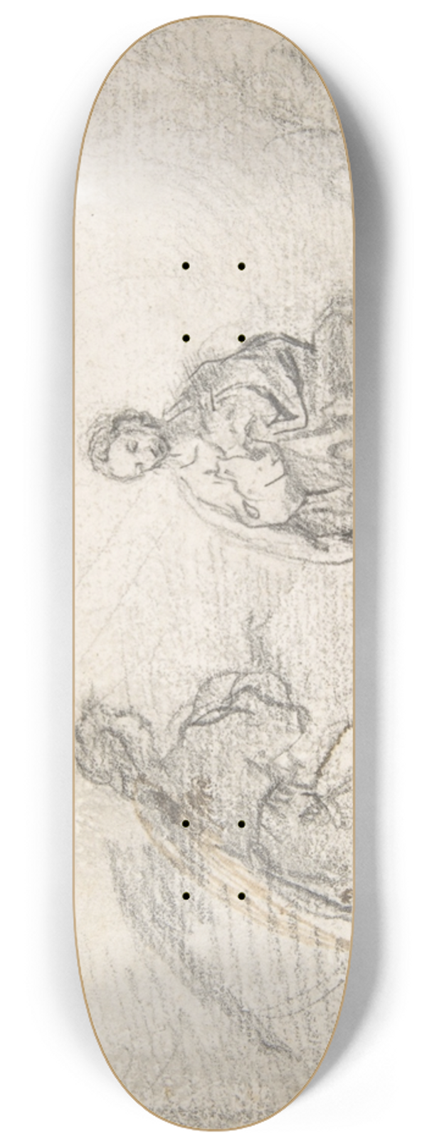 Pedro Duque y Cornejo - The Annunciation (Angel Approaching from Left) 8.25 inch art skate deck