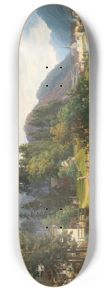 Anton Schiffer - A View Of Bad Ischl 8.25 inch art skate deck