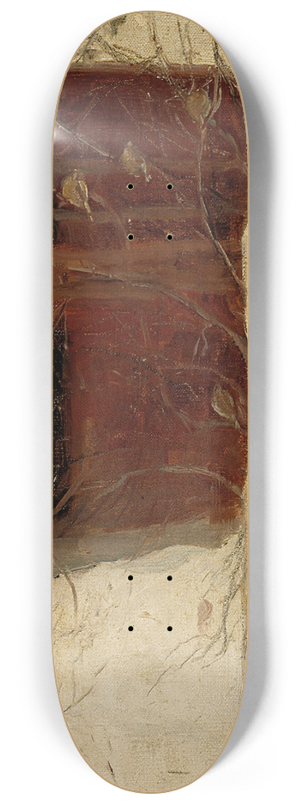 Pekka Halonen - Titmice in Birch Trees 8.25 inch art skate deck