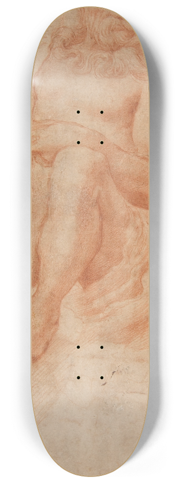 Pellegrino Tibaldi - Study for the Figure of Aeolus 8.25 inch art skate deck