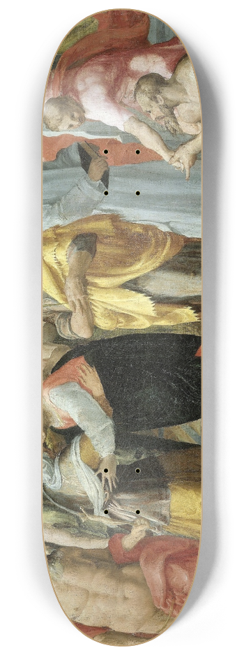 Pellegrino Tibaldi - Visitation (Meeting of Mary and Elizabeth in the Presence of Saints Joseph and Jerome) 8.25 inch art skate deck