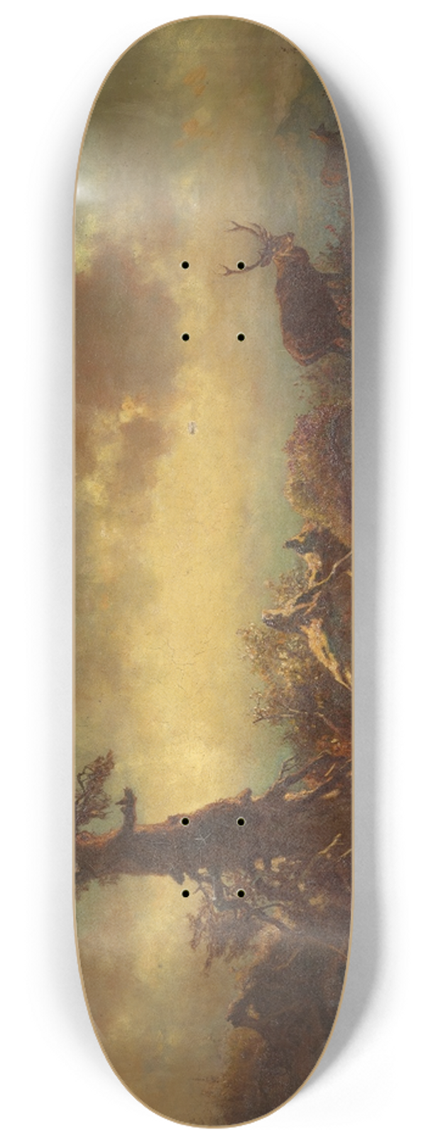 Anton Schrdl - Hochebene mit Hirsch 8.25 inch art skate deck