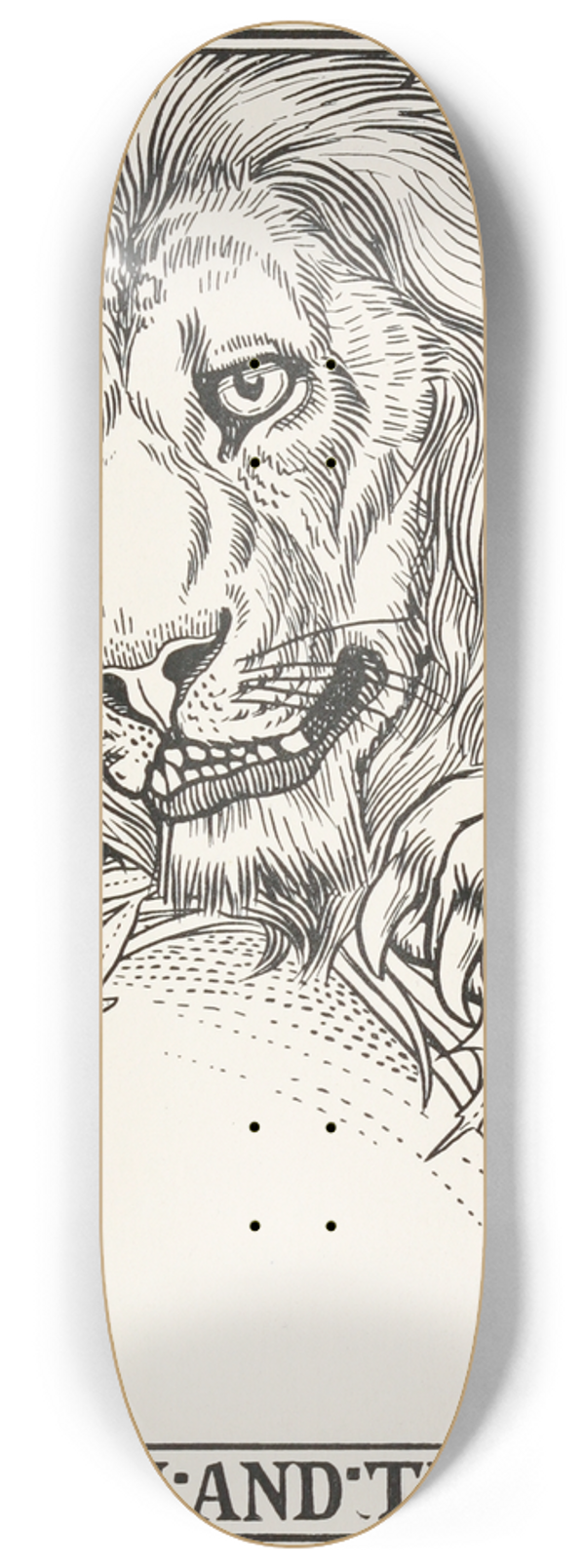 Percy J. Billinghurst - The Lion and the Gnat 8.25 inch art skate deck