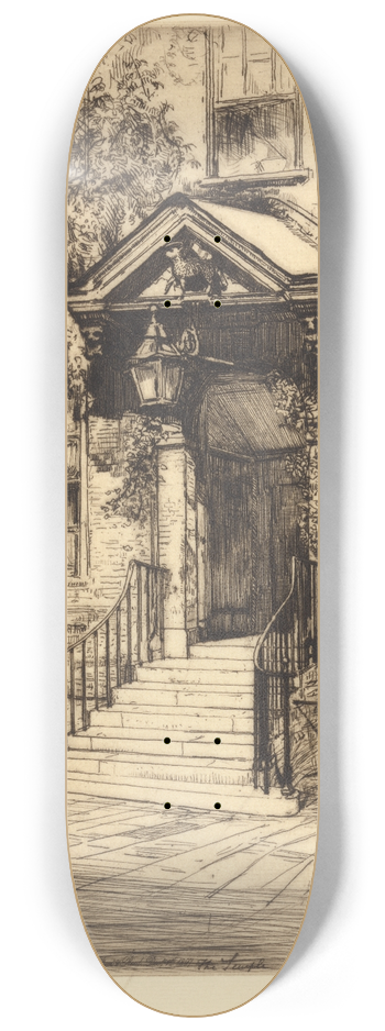 Percy Thomas - Doorway in Lambs Building 8.25 inch art skate deck