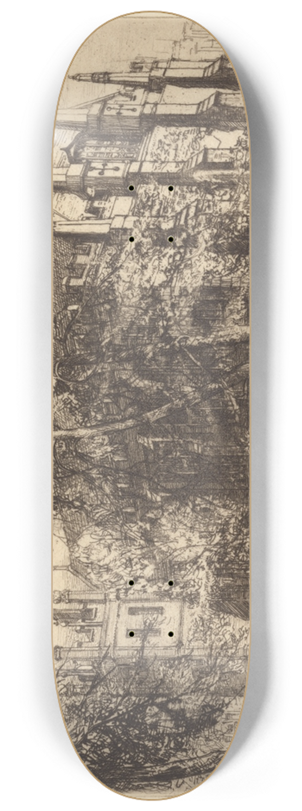 Percy Thomas - The Middle Temple Hall 8.25 inch art skate deck