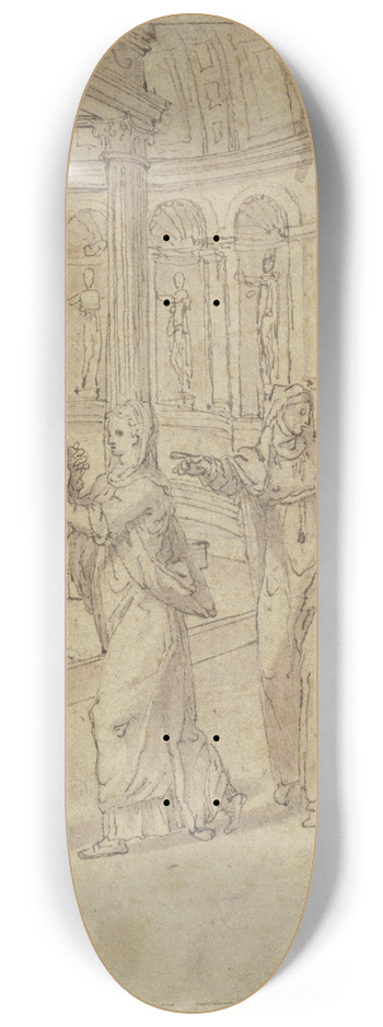Perino Del Vaga - Depiction in the temple 8.25 inch art skate deck
