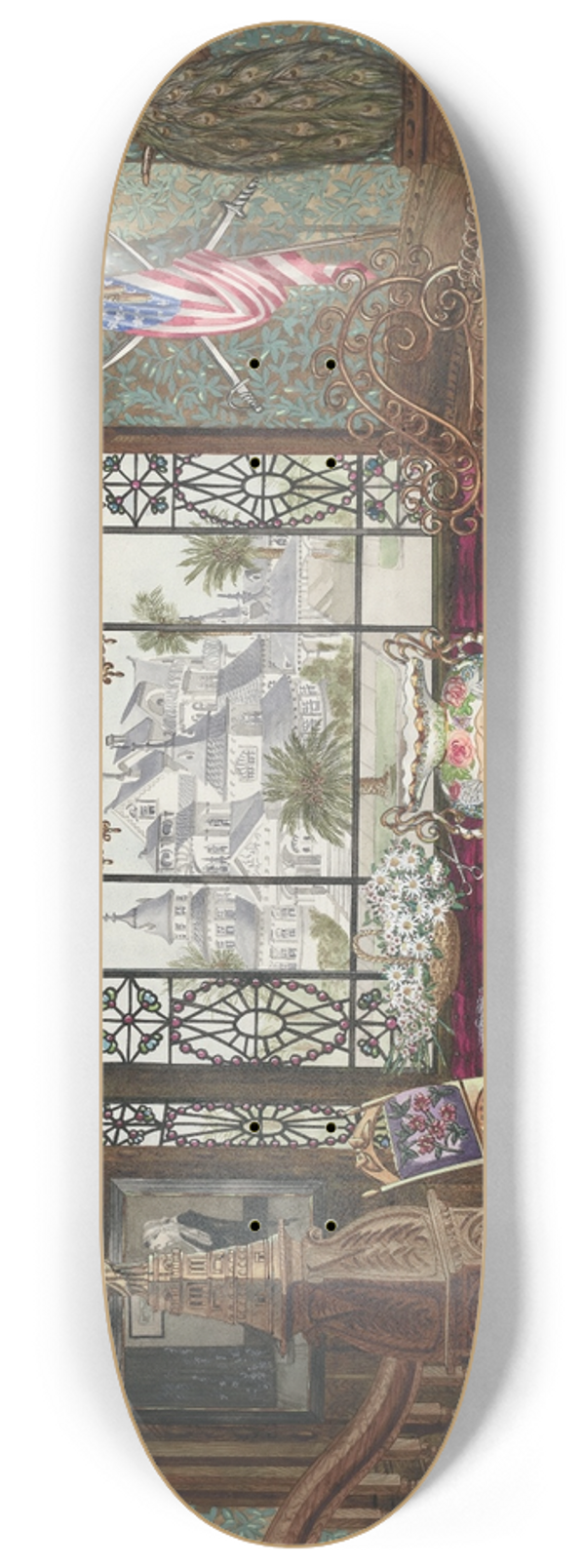 Perkins Harnly - Window Alcove 8.25 inch art skate deck