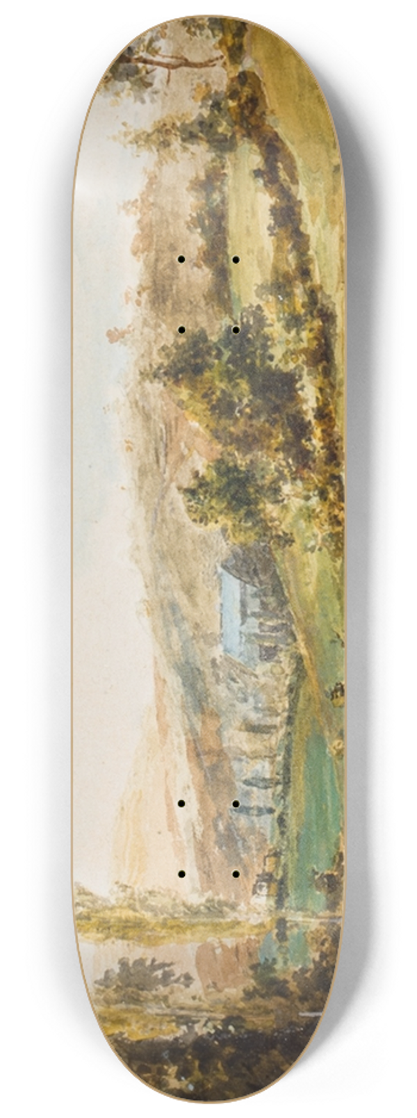 Peter Adolf Hall - Landscape 8.25 inch art skate deck