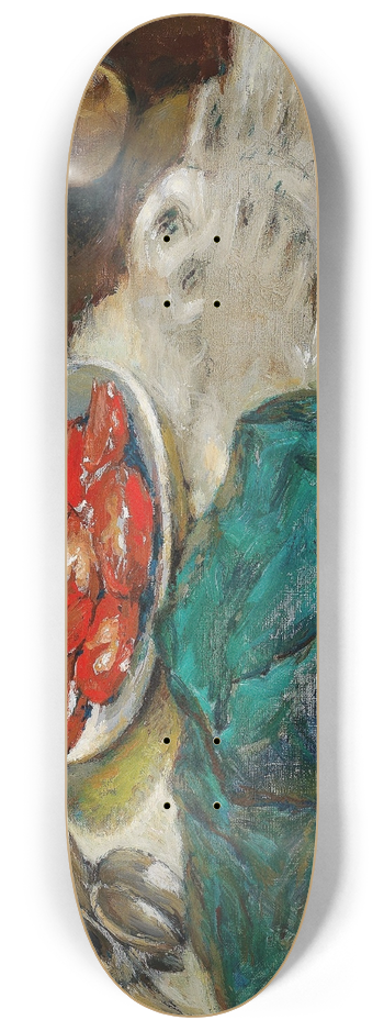 Peter Alexandrovitch Nilouss - Tomates coupes et tablier vert 8.25 inch art skate deck