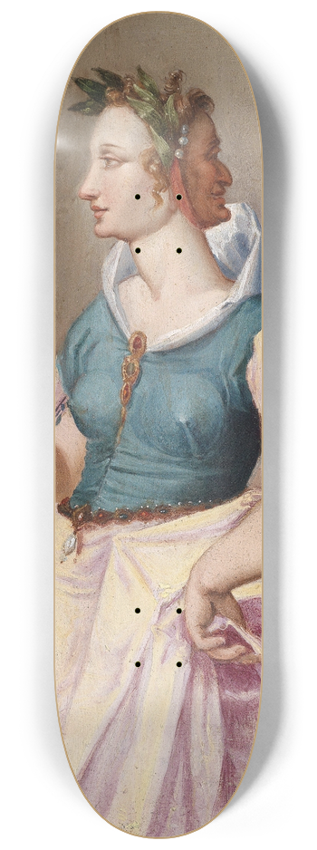 Peter Candid - Allegory Of Vanity 8.25 inch art skate deck