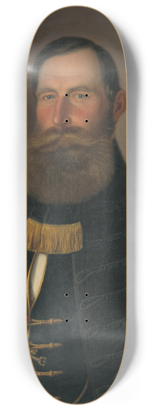 Peter Michal Boh - Portrait of a man with a chin and a beard 8.25 inch art skate deck