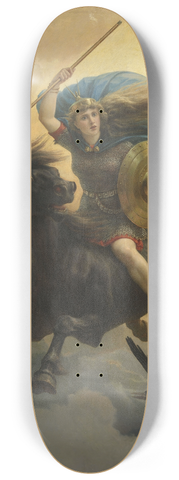 Peter Nicolai Arbo - The Valkyrie 8.25 inch art skate deck