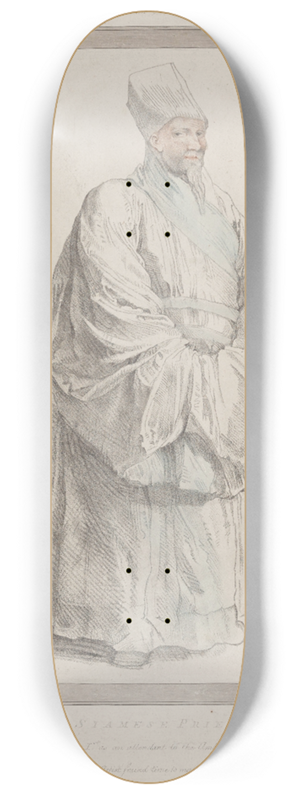 Peter Paul Rubens - A Siamese Priest 8.25 inch art skate deck