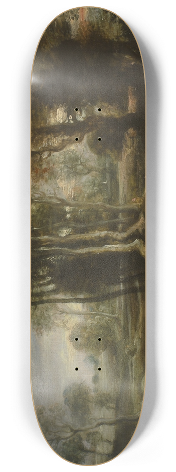 Peter Paul Rubens - Evening Landscape with Timber Wagon 8.25 inch art skate deck