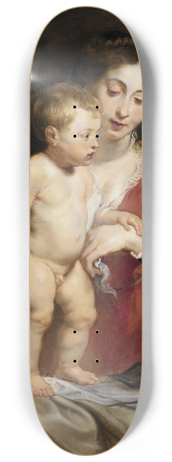 Peter Paul Rubens - Madonna and Child 8.25 inch art skate deck