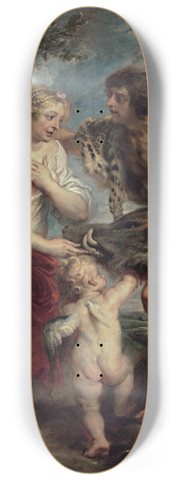 Peter Paul Rubens - Meleager and Atalante 8.25 inch art skate deck